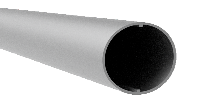 TUBO ALUM. LISO 1-1/8"