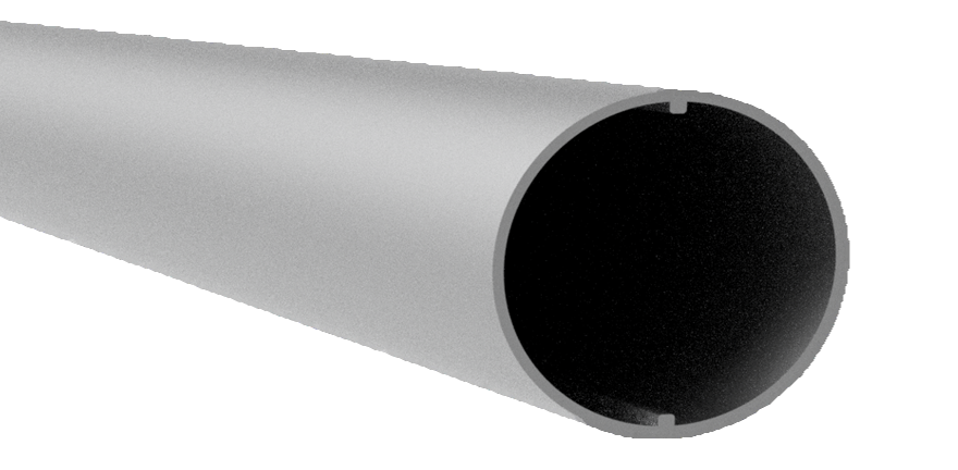 TUBO ALUMINIO LISO 40mm