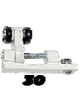Brida Móvil Rodamientos Blanco 30mm