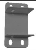Soporte Pared Aluminio Negro 80×40