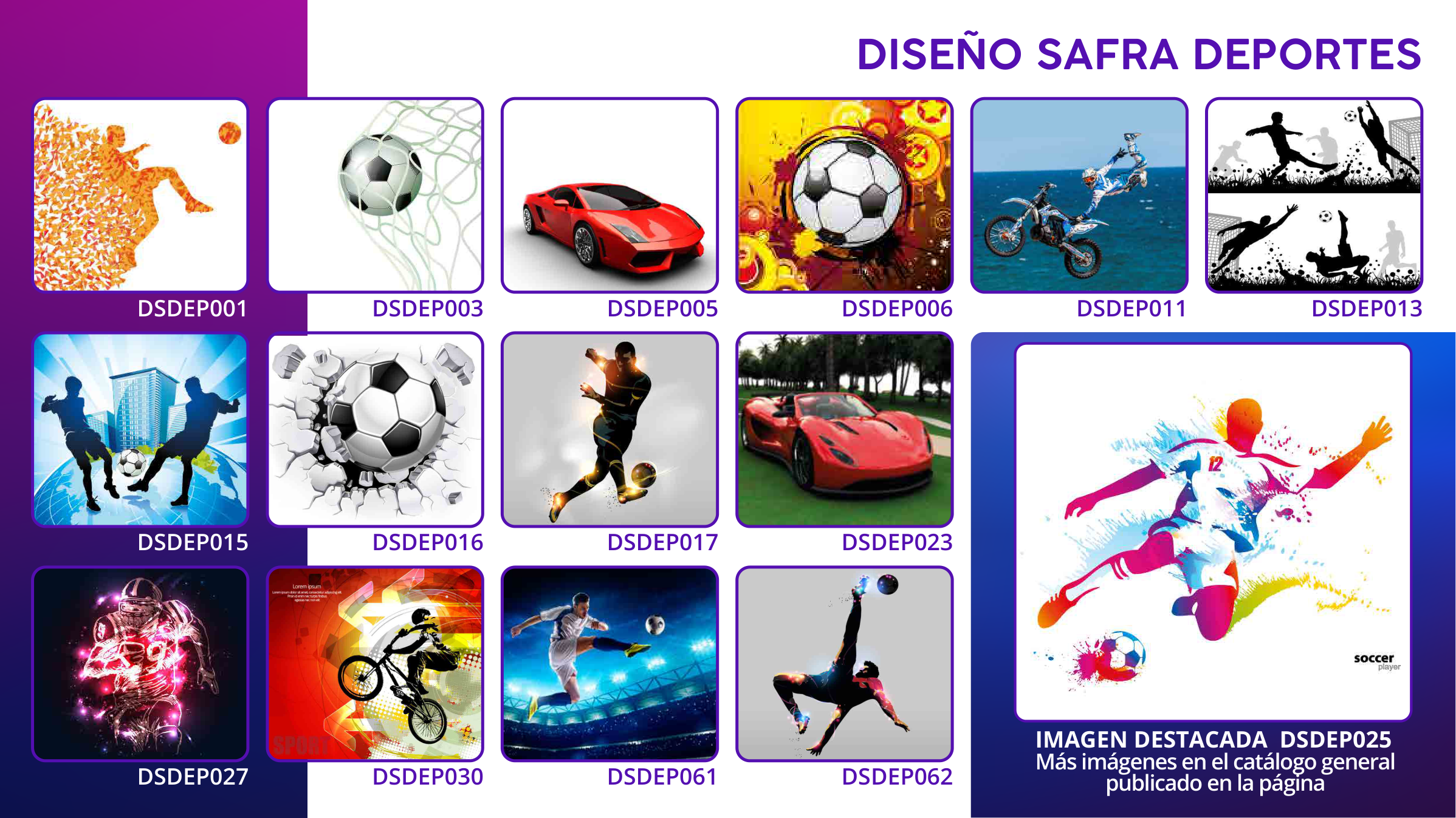 Catálogo Deportes — diseños DSDEP
