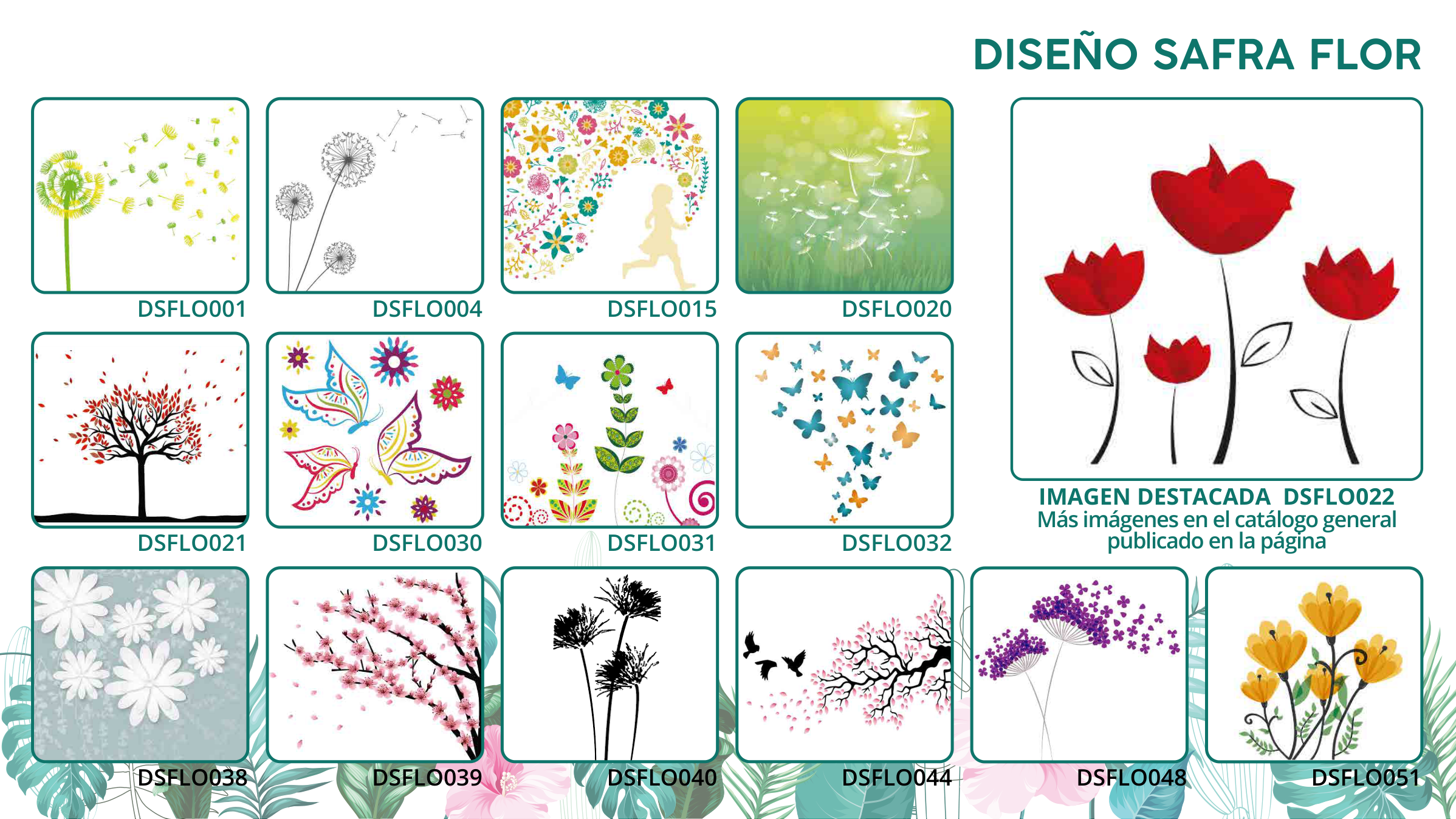 Catálogo Flor & Naturaleza — diseños DSFLO