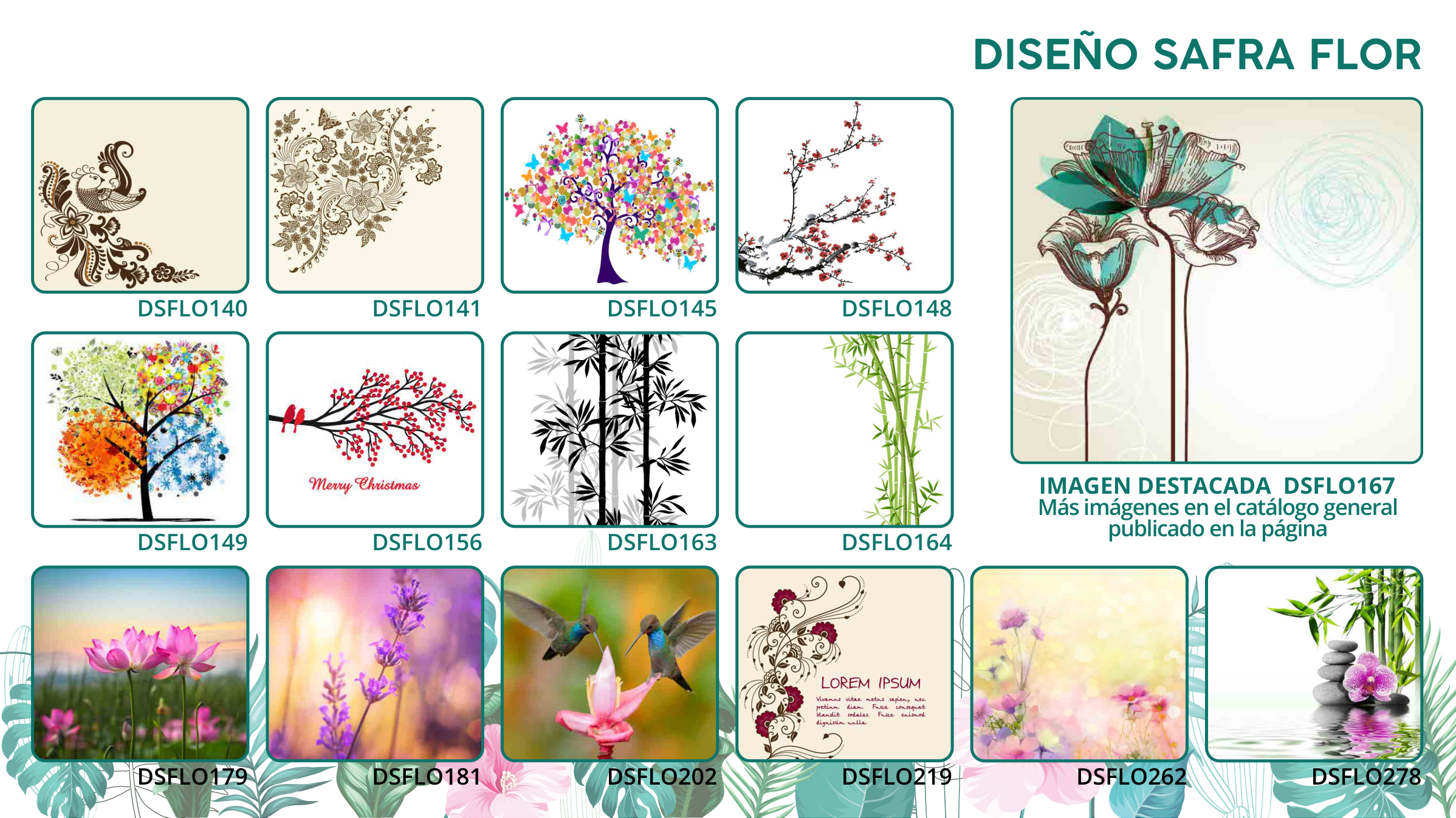 Catálogo Flor & Naturaleza — diseños DSFLO