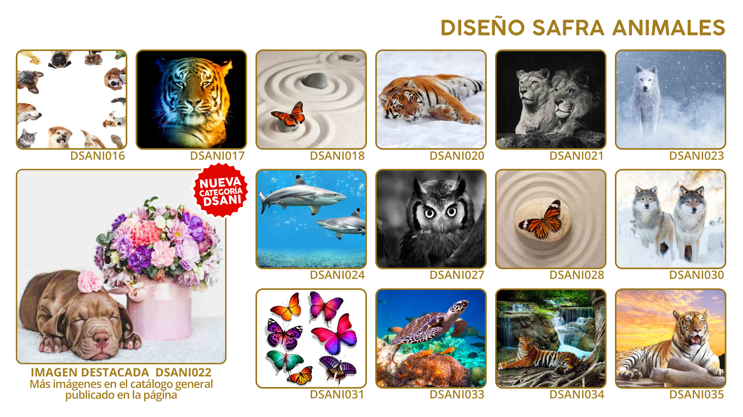 Catálogo Animales — diseños DSANI