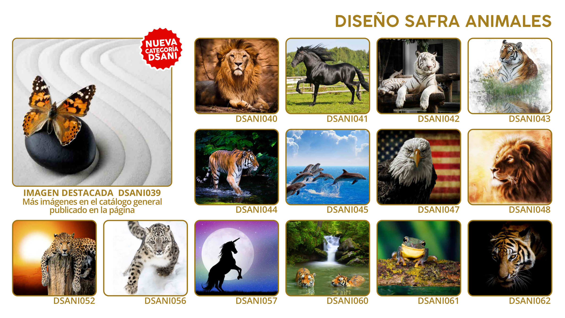Catálogo Animales — diseños DSANI