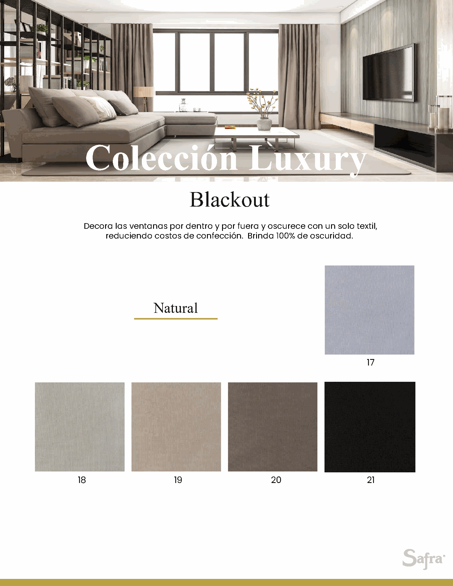 Velos Luxury · Blackout Natural