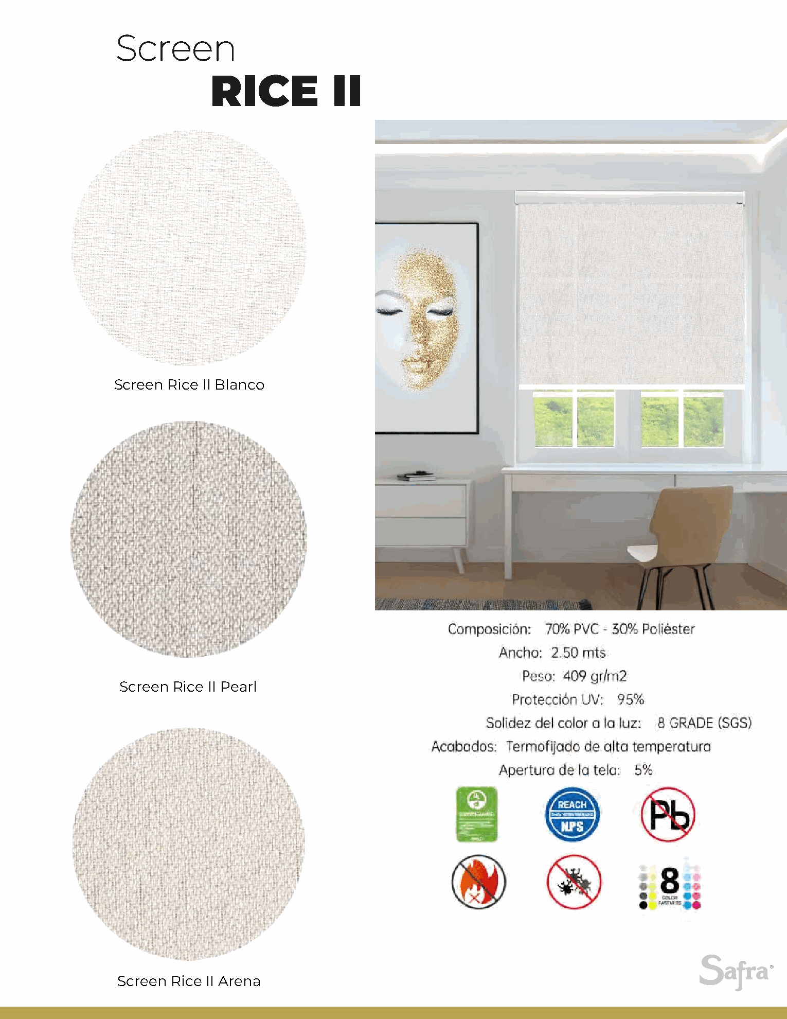 Screen Rice II – fichas técnicas y colores