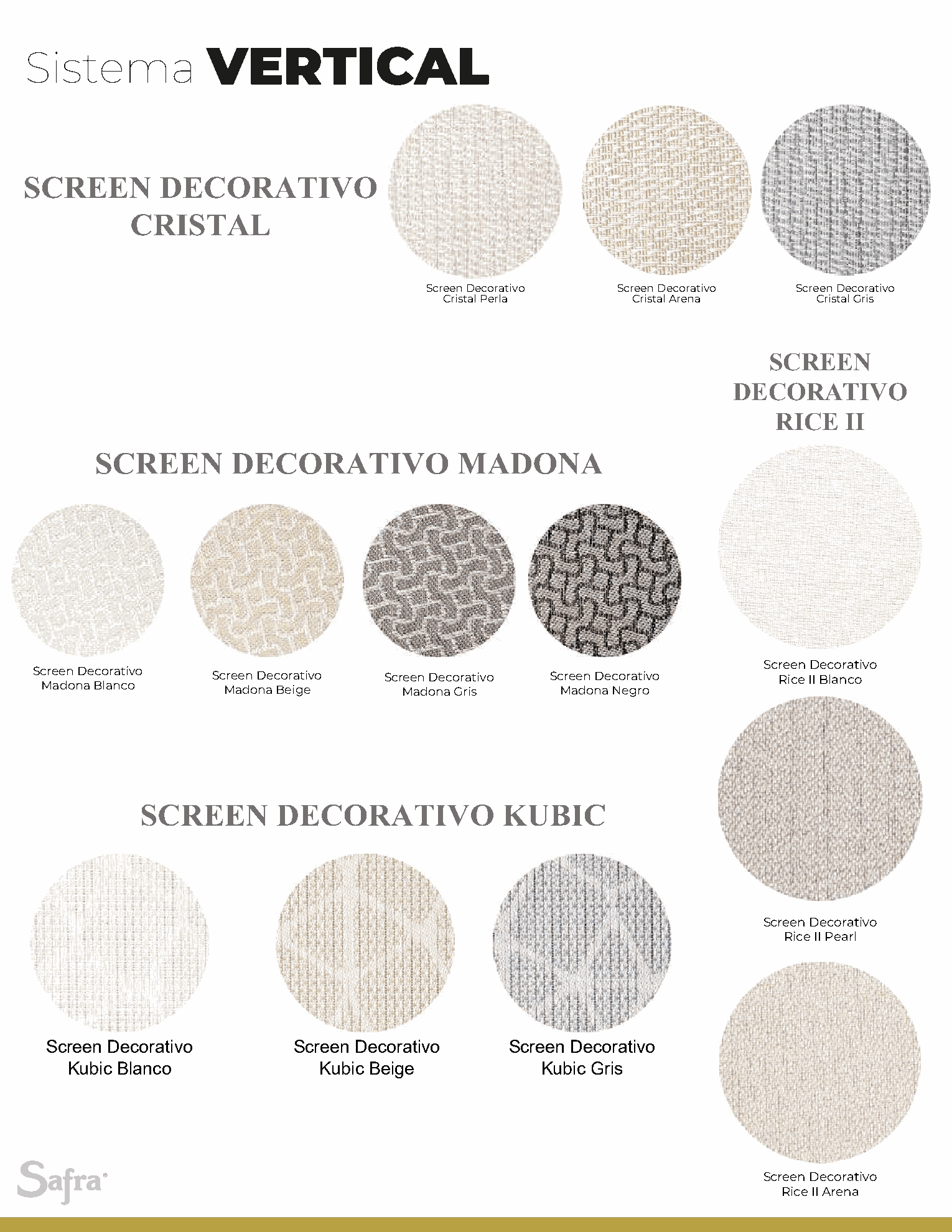 Screen Cristal · Madona · Kubic · Rice II
